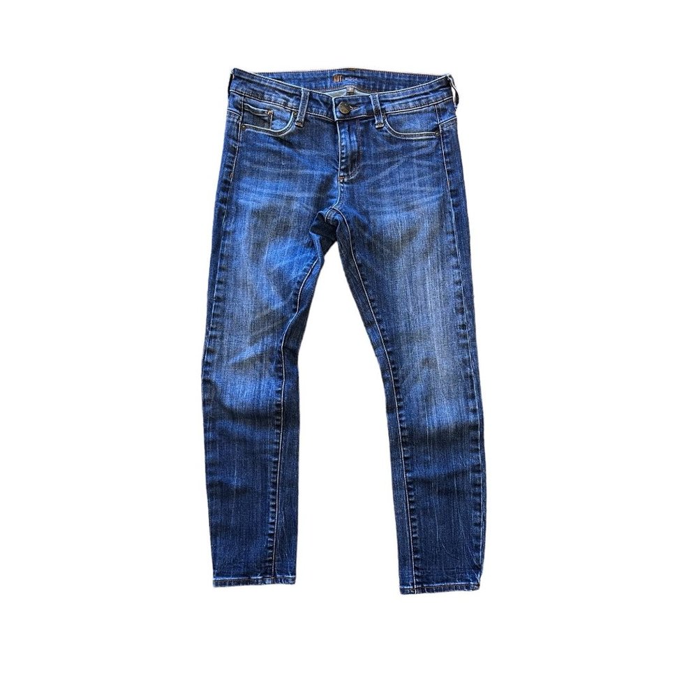Kut from the Kloth Women’s Jeans 2 Blue Denim Skinny High Rise Medium Wash